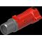 PL 3300V 300A 6P Plug Red FLP Removable Body