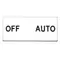 2 Position Engraved Legend Plate (OFF/AUTO)
