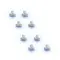 Corner Module 3 way – set of 8 Grey RAL 7035