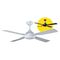 Ceiling Fan 48" Black with 4 Easy Fix Blades | Innovative Airflow | Energy Efficient by Fantech