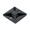 Adhesive Cable Tie Mount | 12mm x 12mm | 100 Pack | Easy Installation | Black by Tuff