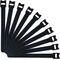 Hook & Loop Cable Tie | Reusable Design & Durable Black Material | 300mm x 25mm by Tuff