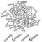 Pozi Round Head Metal Thread Zinc Screw | Corrosion Resistant | 100 Pack | 3.16mm x 12mm by Tuff
