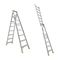 Dual Purpose Ladder 8 Step | 2.35-4.34m Reach | 150kg Load Capacity | Pro-Lite Aluminium by Gorilla Hartman