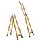 Dual Purpose Ladder 2.1-3.9m | Fibreglass Construction | 180kg Load Capacity | Heavy Duty Design by Gorilla Hartman