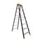 Double Sided A-Frame Ladder 8 Step | 2.35m Height | 150kg Load Capacity | Pro-Lite Fibreglass by Gorilla Hartman