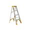 Single Sided A-Frame Ladder 1.2m | Heavy Duty Aluminium | 180kg Load Capacity | Lightweight Design by Gorilla Hartman