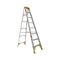 Single Sided A-Frame Ladder 2.4m | Heavy Duty Aluminium | 180kg Load Capacity | Lightweight Design by Gorilla Hartman