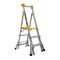 Adjustable Height Platform Ladder 0.9m-1.2m | Heavy Duty Aluminium | 180kg Load Capacity | Handrail by Gorilla Hartman