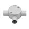 20mm Grey 3-way Junction Box