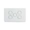 AVOL 5 Gang Light Switch 10A | White | Horizontal