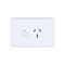 AVOL Power Point 1 Gang Double Pole | 250VAC 15A | White | Horizontal