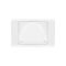 Reverse bullnose wall plate | White
