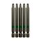 Powerbit Square Drive No2 Length 75mm Magnetic 5 Pack