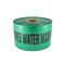 Underground Tape "Danger Water Main Below" Green Width 150mm x Length 500m