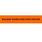 Underground Tape "Railway Signalling Cable Below" Orange Width 150mm x Length 500m