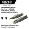 Bit No. 2 Phillips, 1/4-Inch Slotted