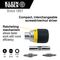 Multi-Bit Ratcheting Screwdriver, 6-in-1, Stubby, Ph., Sl., Nut Bits