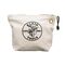 Zippered Bag, Canvas Tool Pouch, 25.4 cm, Natural