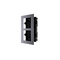HIKVISION Intercom Double Module Housing | Flush Mount | Durable Plastic | Includes Gang Box & Screws | by Dicker Data