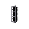 HIKVISION Intercom Triple Module Housing | Durable Plastic | Includes 3 Brackets | Flush Mount | by Dicker Data