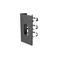 Vertical Pole Mount Bracket for Hikvision Cameras | Stainless Steel | Black Finish | by Dicker Data