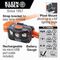 Rechargeable Headlamp with Silicone Strap, 400 Lumens, All-Day Runtime