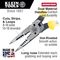 Pliers, All-Purpose Needle Nose, Spring Loaded, Cuts, Strips, 21.9 cm