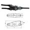 Cast Resin Branch Joint Kit Y0O, Diameter Opening 23mm Main / Branch Length 150mm Height 75mm