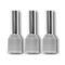Bootlace Terminal Pre-Insulated Grey 2.5mm² Length 8mm 100 Pack
