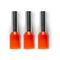 Bootlace Terminal Pre-Insulated Orange 4mm² Length 9mm 100 Pack