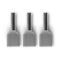 Bootlace Terminal Pre-Insulated Twin Grey 2x 0.75mm² 100 Pack