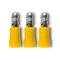 Crimp Terminal Pre-Insulated Bullet 5mm Cable 4-6mm² Yellow 50 Pack