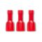 Crimp Terminal Quick Disconnect Fully Insulated 0.5-1.5mm² Female Width 6.35mm Red 50 Pack