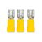 Crimp Terminal Quick Disconnect Insulated 4-6mm² Width 6.3mm Yellow