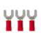 Crimp Terminal Pre-Insulated Fork 5mm Cable 0.5-1.5mm² Red 100 Pack