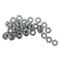 Hexagonal Nuts Steel Zinc Plated 3/16" 200 Pieces