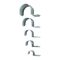 Half Saddle Metal Zinc Plated Suit 32mm Conduit 50 Pack