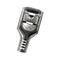 Crimp Terminal Non-Insulated Stove Female Disconnect 1.5-2.5mm² 300V Max-Temp 482°C