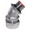 Flexible Metal Conduit Fitting 45 Degree 2" Male Thread M63 Inside Diameter 47.8mm