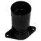 HPM Fanged Screw-On Cap Festoon Lamp Holder Black