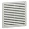 Plastic louvre - IP 44 - 150x150 mm - with filter G 3 - RAL 7035