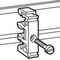 Fixing equipment - on rails EN 60715 - for M4 screw