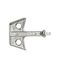 Key for rebate lock - 6 mm square female - metal