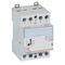 Contactor CX³   with front face handle 4 pole - 40A - 400V~ -  4 NO contacts with 24V~ coil - 3 modules