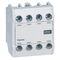 Auxiliary contact 4NO for CTX3 3P 9A to 150A and 4P 40A to 135A - front mounting