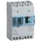 DPX³160 thermal magnetic release circuit breaker with earth leakage module, 4 poles 160A and breaking capacity 50kA