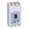 Circuit breaker DPX3 630,4 poles, with rated current of 630A and thermal magnetic protection.