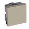 Arteor™ - 1-way switch 10 AX 250 V~ - 2 modules square version - Champagne