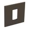 Arteor™ - British standard plate square version 1 module - Dark Bronze